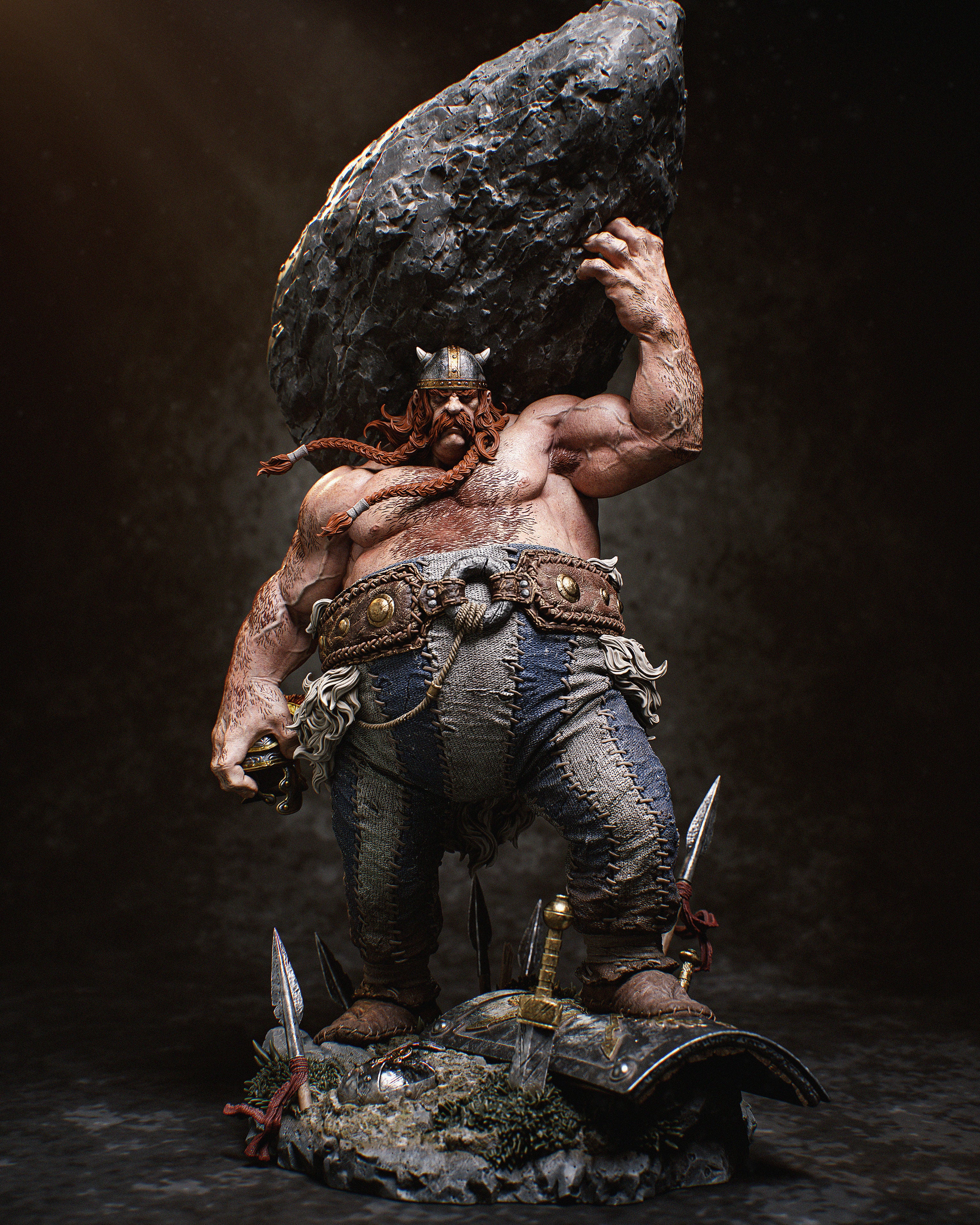 Verdant Realm Stonebearers | 1/6 Unpainted Resin Kit Model