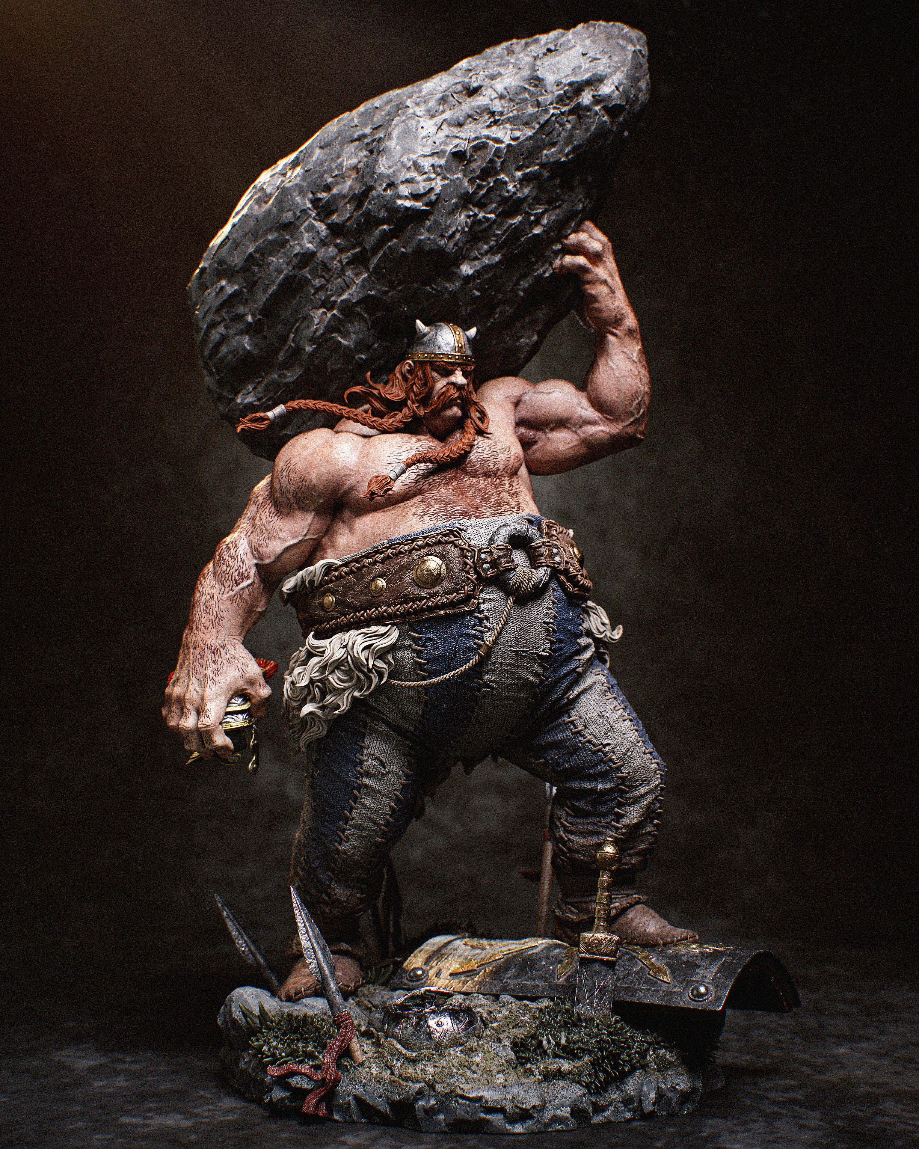 Verdant Realm Stonebearers | 1/6 Unpainted Resin Kit Model