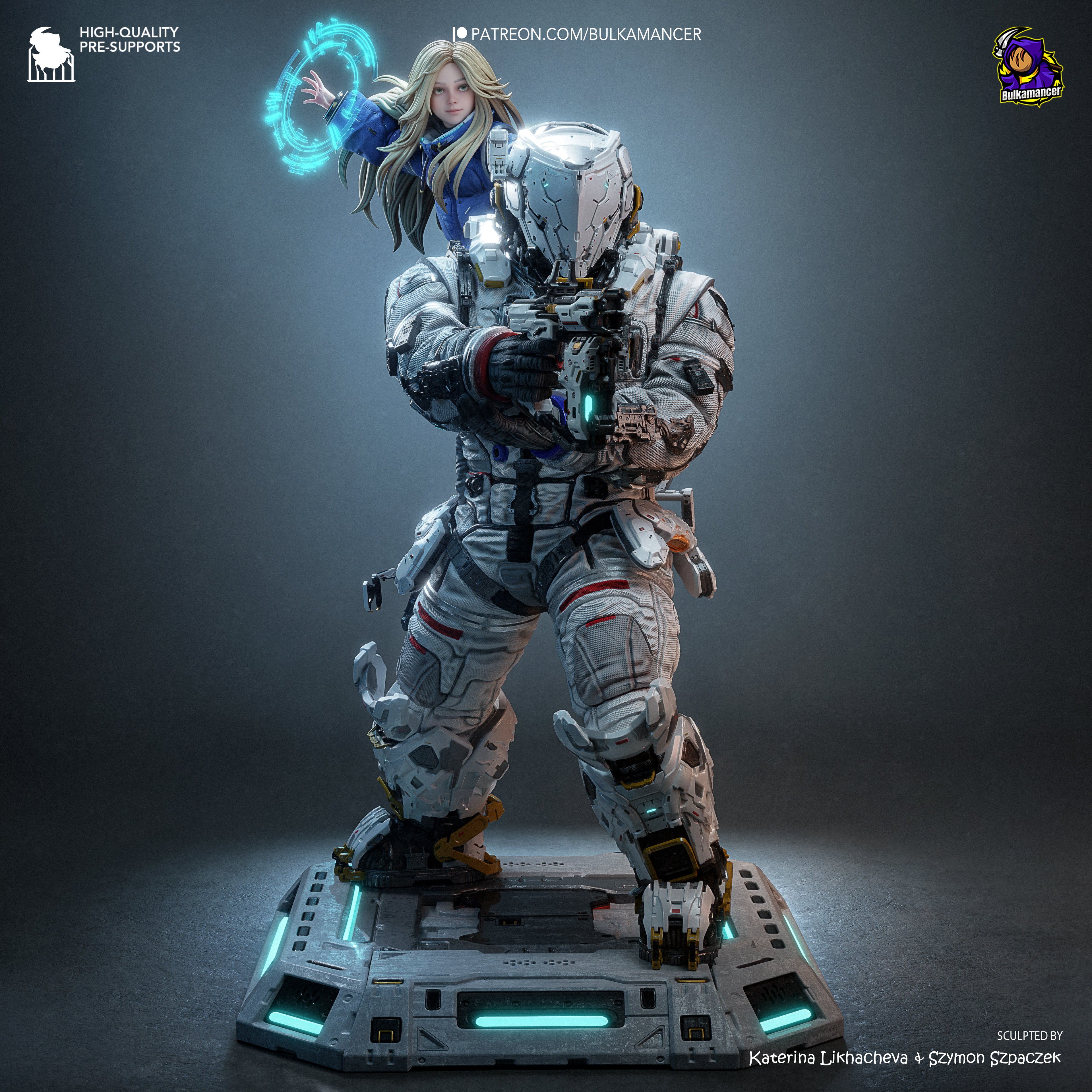 Nebula Vanguard Duo | 1/8 Unpainted Resin Kit Model