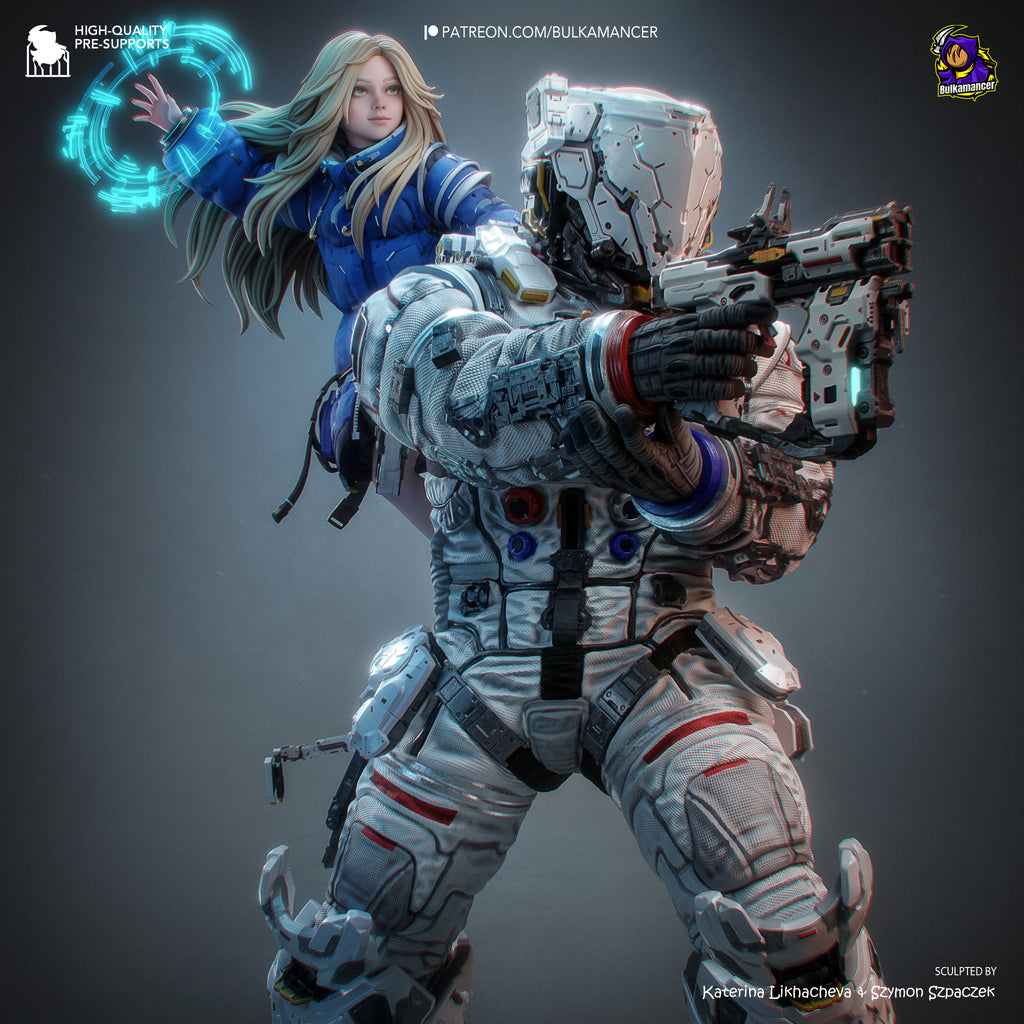 Nebula Vanguard Duo | 1/8 Unpainted Resin Kit Model