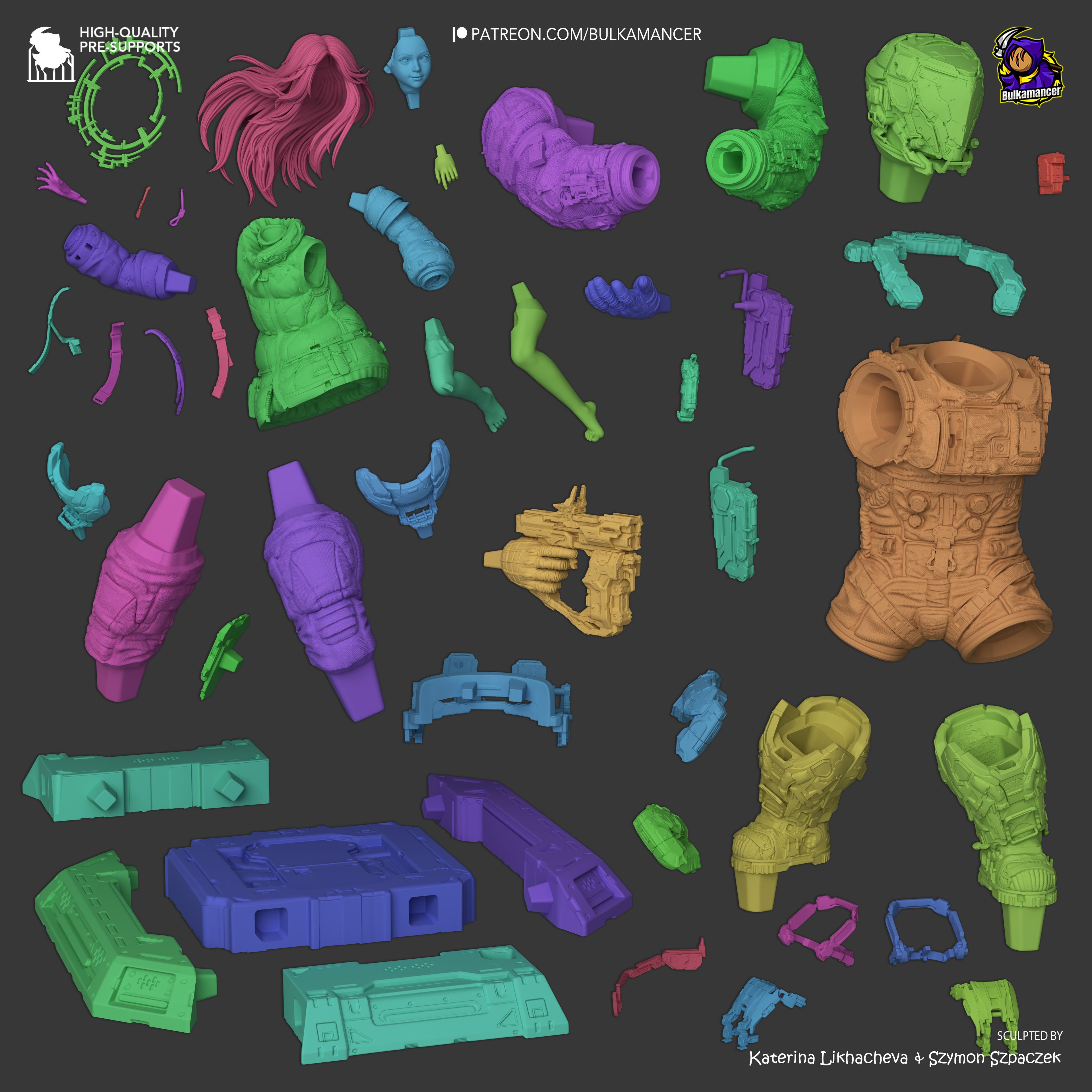Nebula Vanguard Duo | 1/8 Unpainted Resin Kit Model