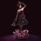 Steampunk Gambler Pinup | 1/10 Unpainted Resin Kit Model