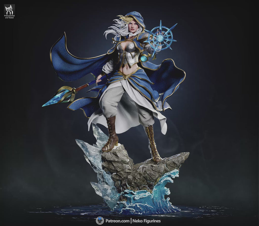 Frostveil Sorceress | 1/7 Unpainted Resin Kit