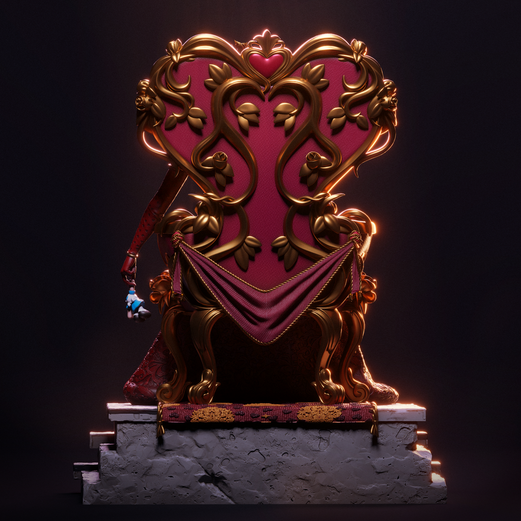 Crimson Heart Empress | 1/6 Unpainted Resin Kit Model