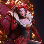 Crimson Heart Empress | 1/6 Unpainted Resin Kit Model