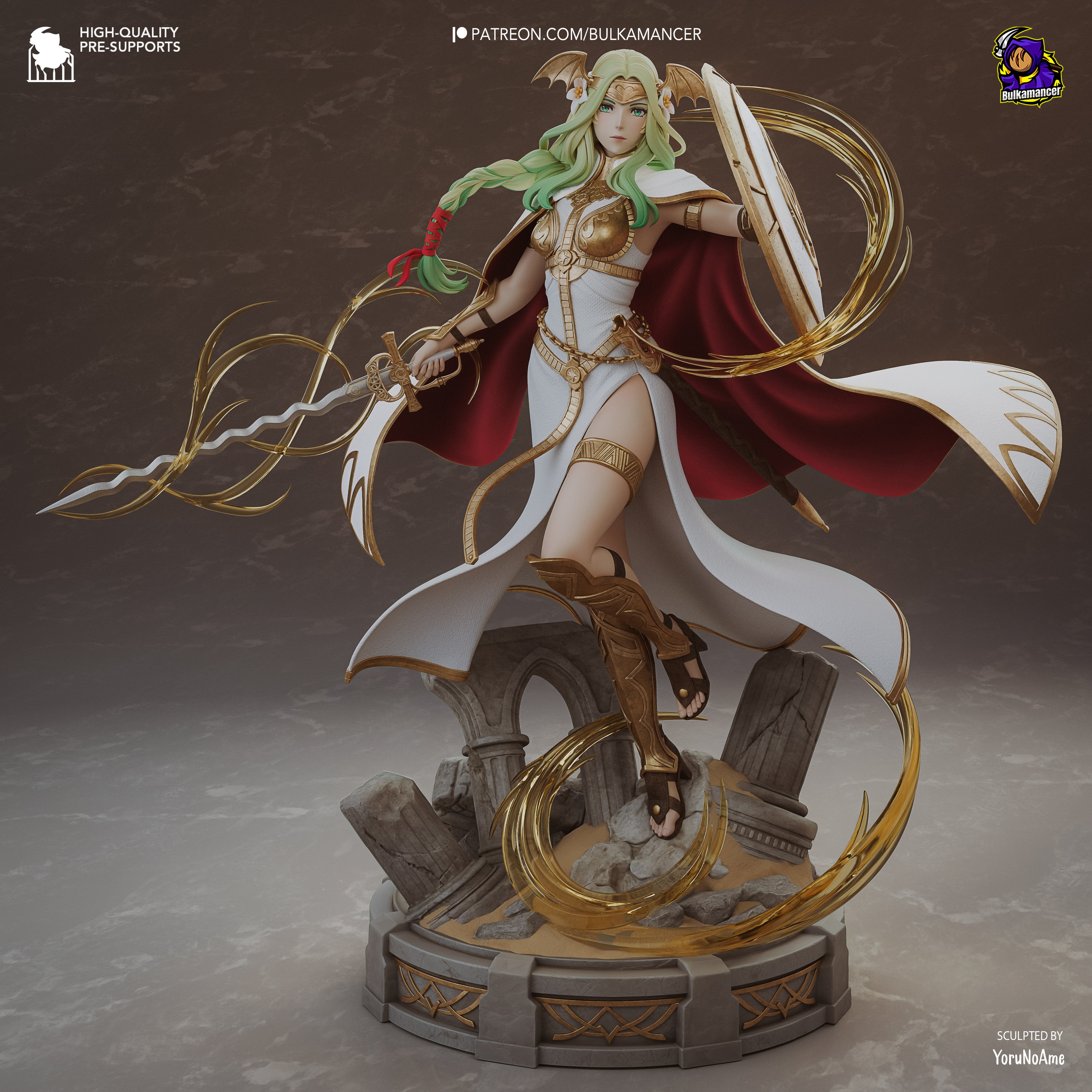 Aurelian Seraph Guardian | 1/8 Unpainted Resin Kit Model