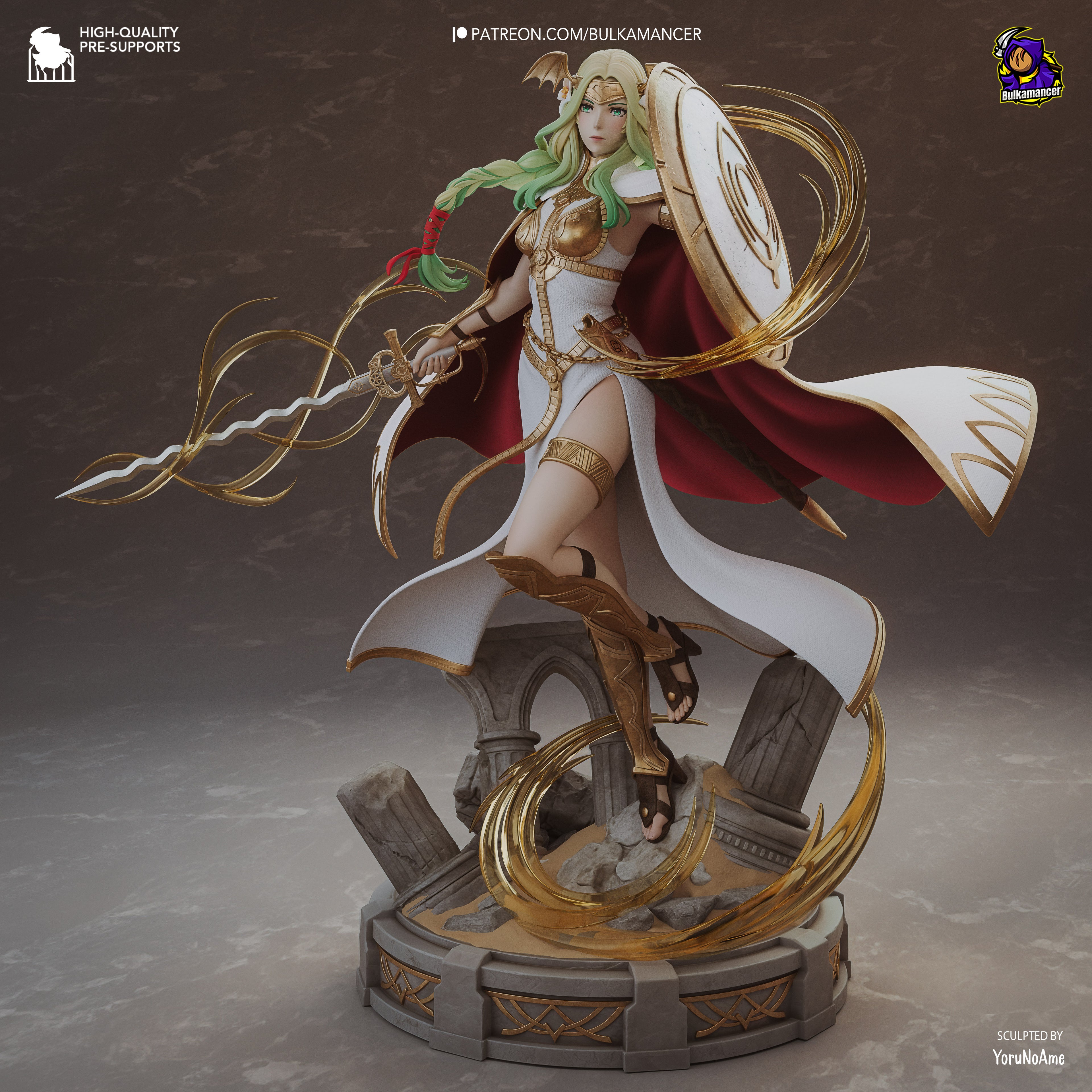 Aurelian Seraph Guardian | 1/8 Unpainted Resin Kit Model