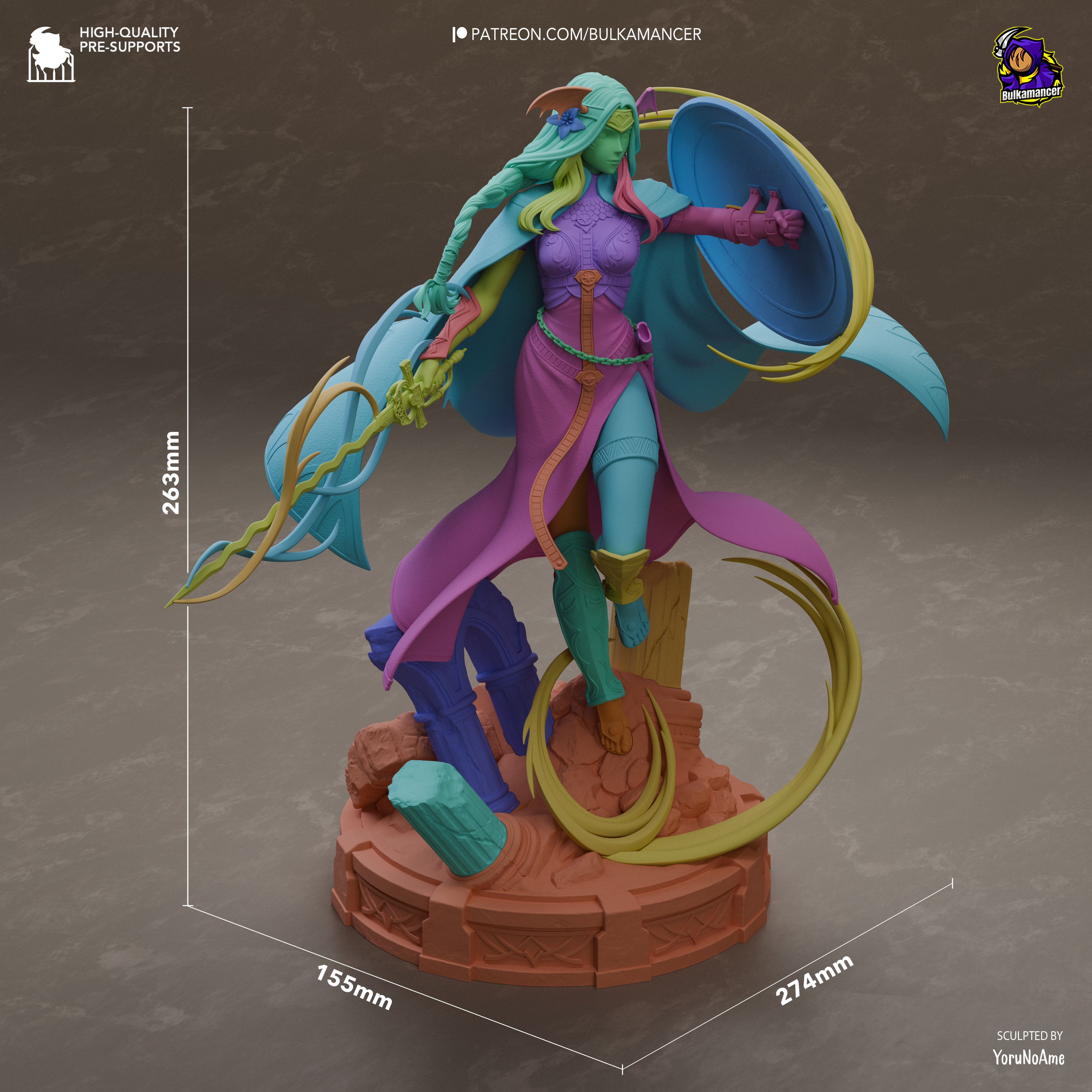Aurelian Seraph Guardian | 1/8 Unpainted Resin Kit Model