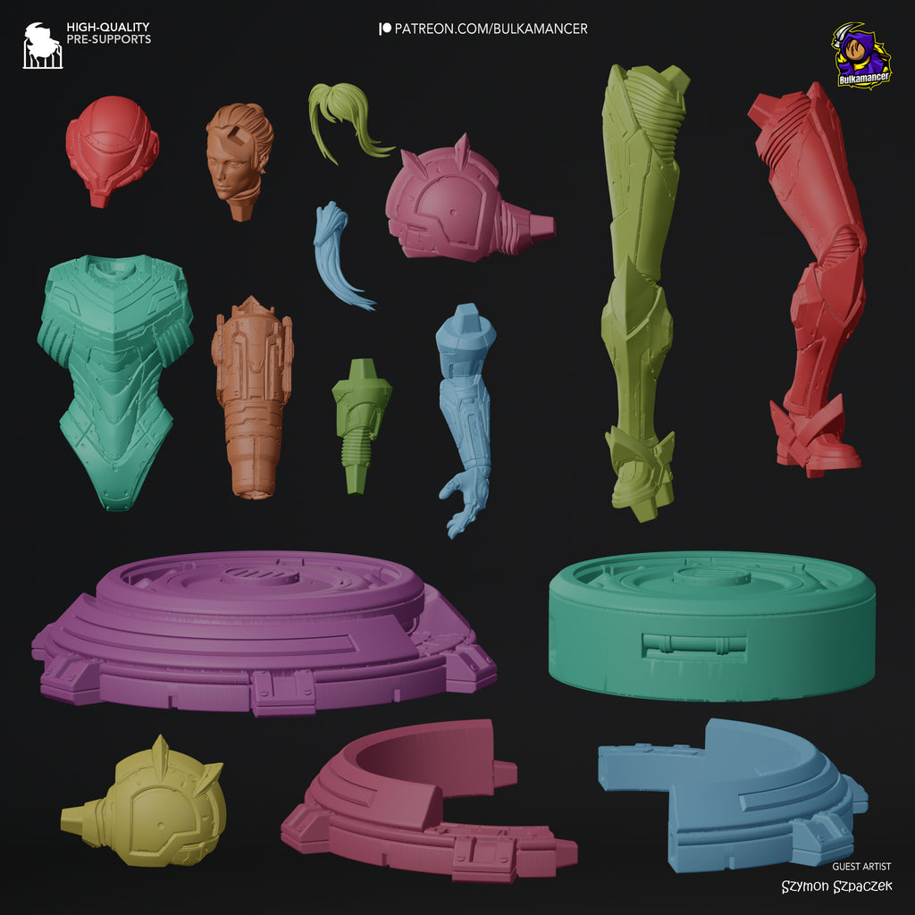 Golden Armored Sentinel | 1/8 Unpainted Resin Kit Model