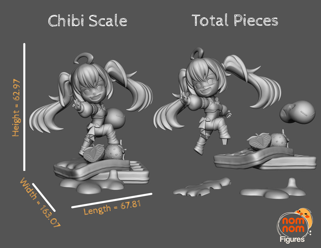 Syrupveil Sweetfang | Chibi Unpainted Resin Kit Model