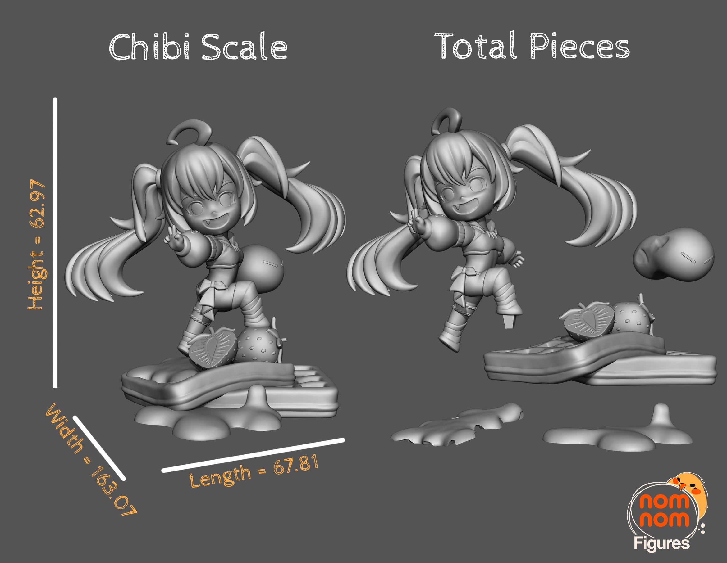 Syrupveil Sweetfang | Chibi Unpainted Resin Kit Model