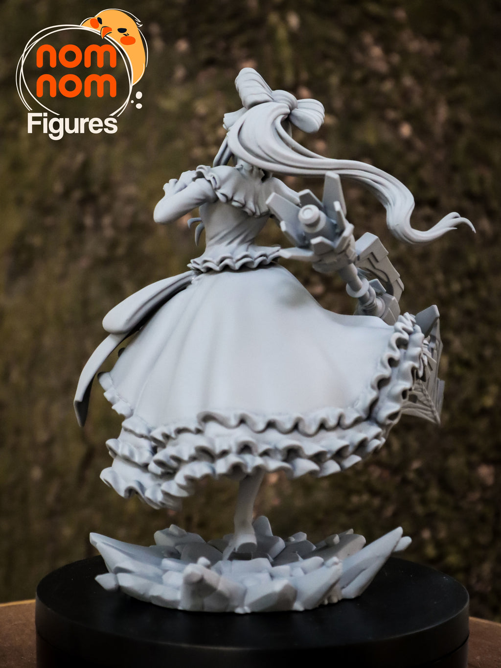 Crimson Lace Nocturne | Chibi Unpainted Resin Kit Model