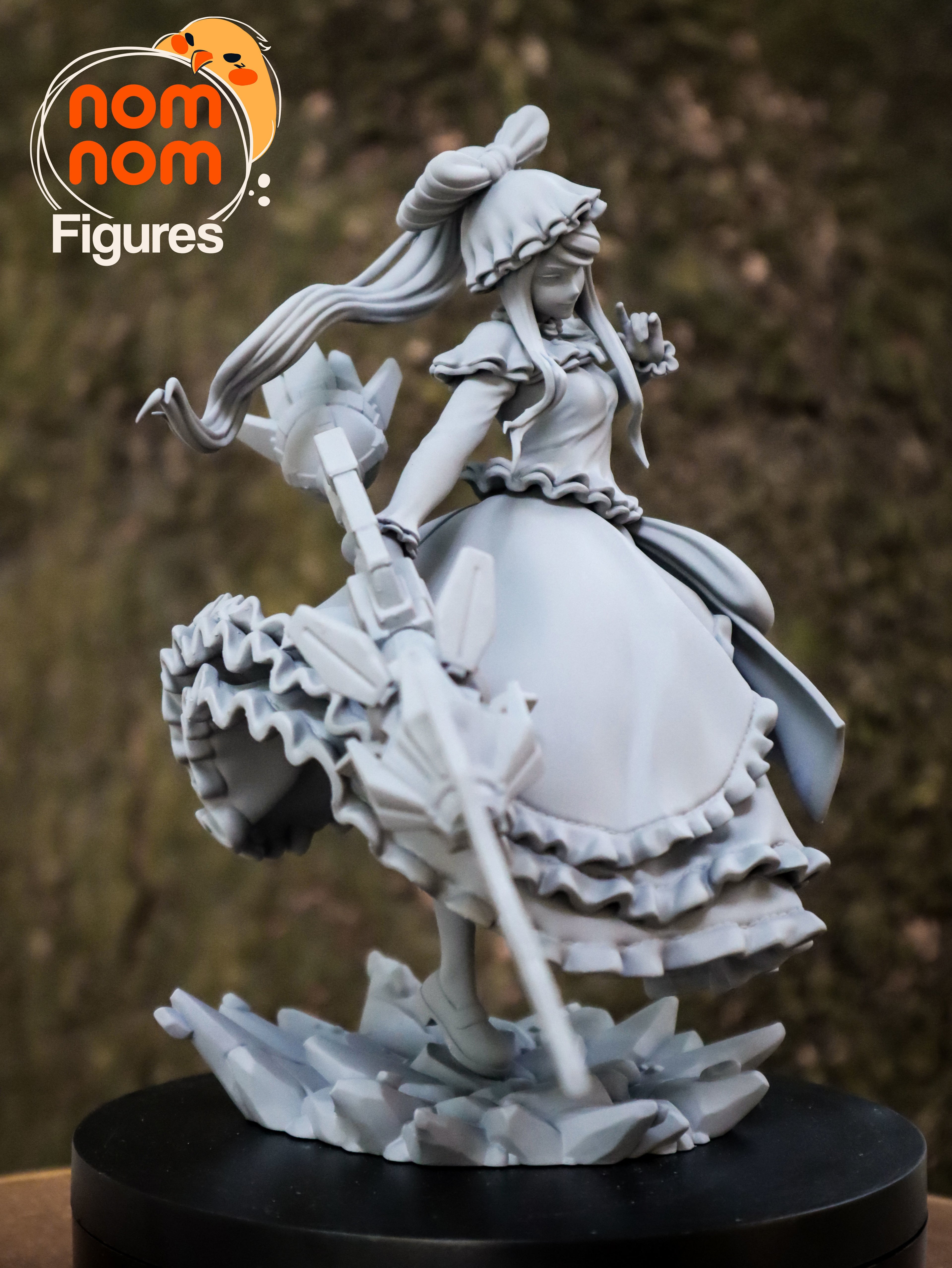 Crimson Lace Nocturne | Chibi Unpainted Resin Kit Model