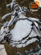Crimson Lace Nocturne | Chibi Unpainted Resin Kit Model