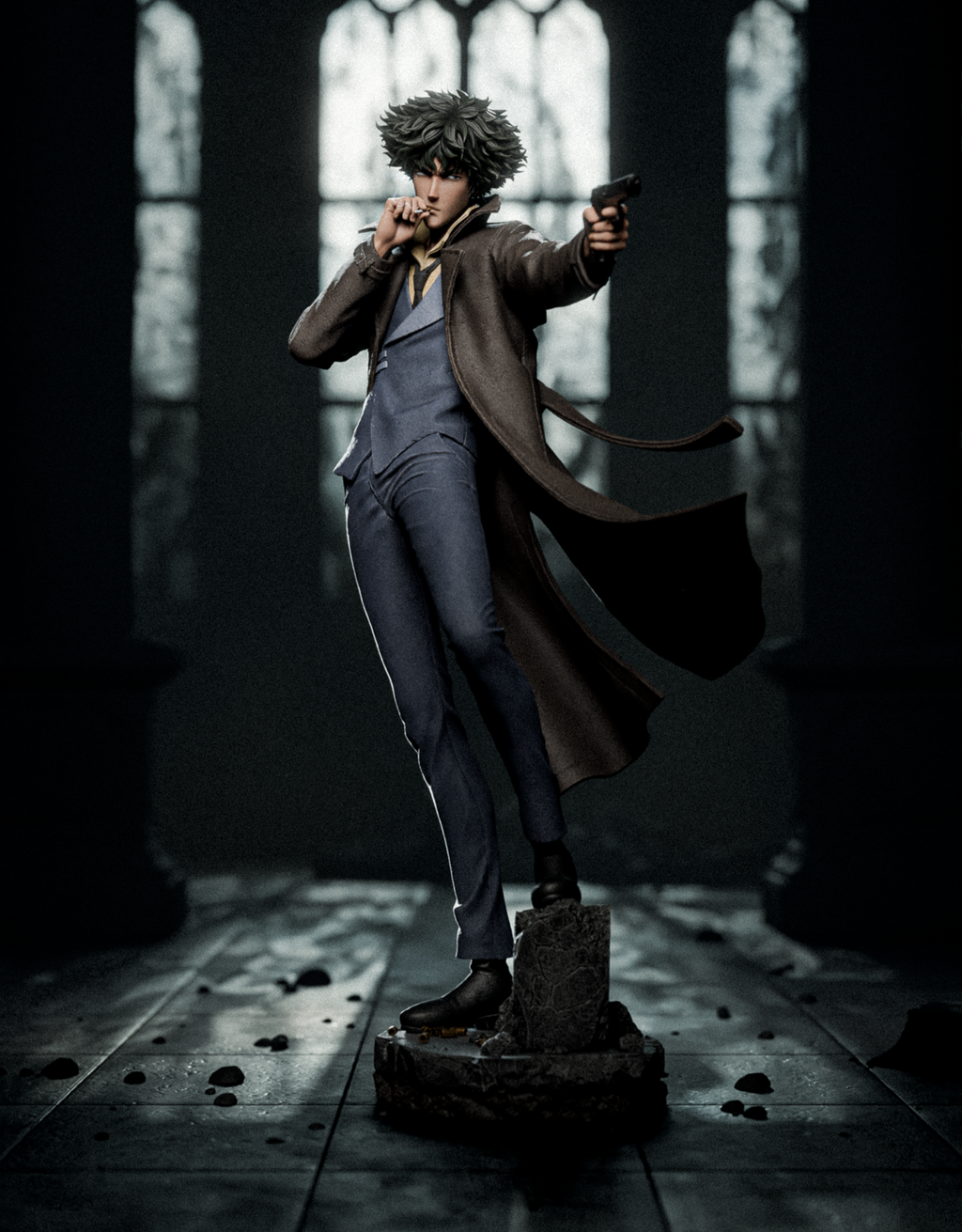 Shadowed Trenchcoat Operative | 1/6 Unpainted Resin Kit Model