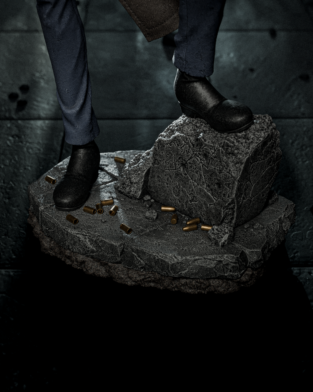 Shadowed Trenchcoat Operative | 1/6 Unpainted Resin Kit Model