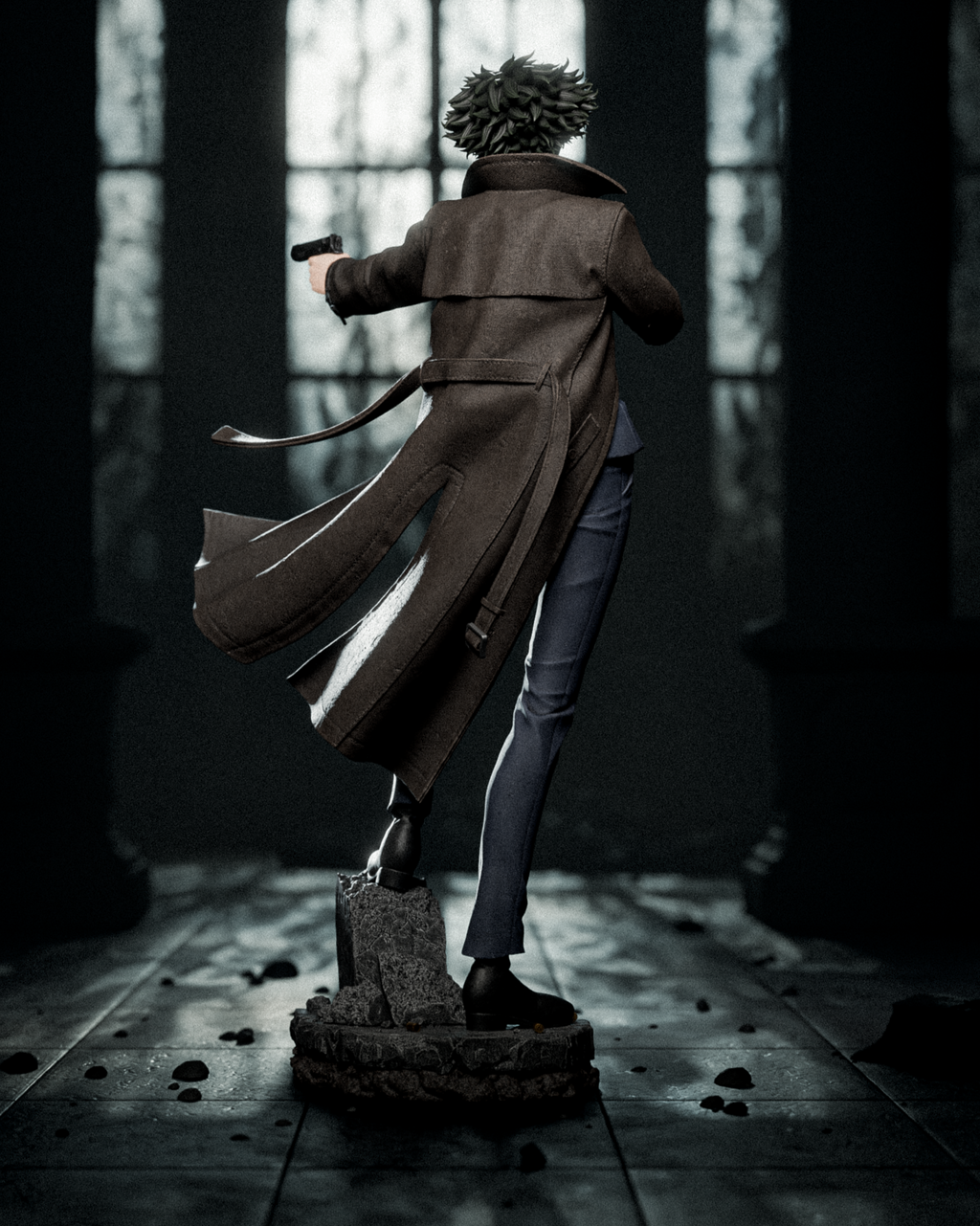 Shadowed Trenchcoat Operative | 1/6 Unpainted Resin Kit Model